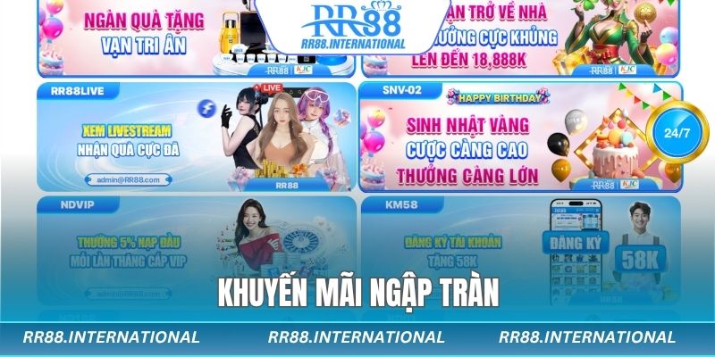 RR88 luôn có khuyến mãi hấp dẫn cho cả người mới và cũ