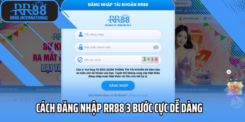 Cách đăng nhập RR88 3 bước cực dễ dàng